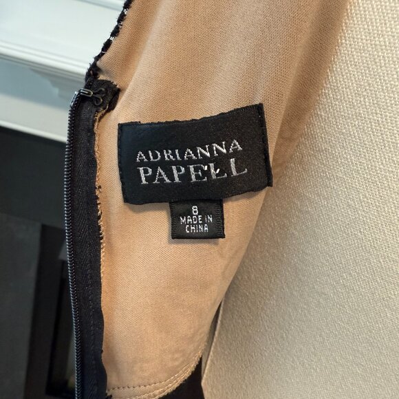 ✨ Adrianna Papell Black Lace & Bandage Sheath Dress ✨ - Picture 7 of 10